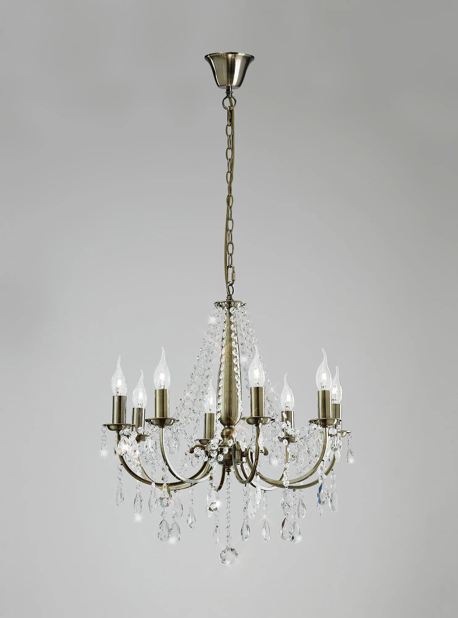 IL30057  Olivia Crystal Pendant 8 Light